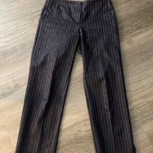 Trina Turk Women's Blue Pinstripe Straight Leg Pants